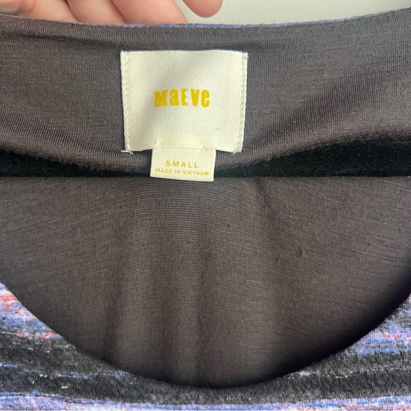 Maeve Kebren Anthropologie Striped Cotton Dress - Picture 12 of 16